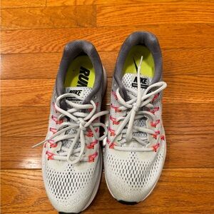 Nike Gray and Pink Running Shoes